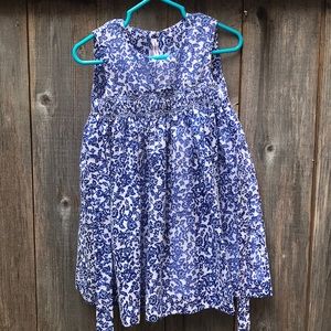 Blue floral dress